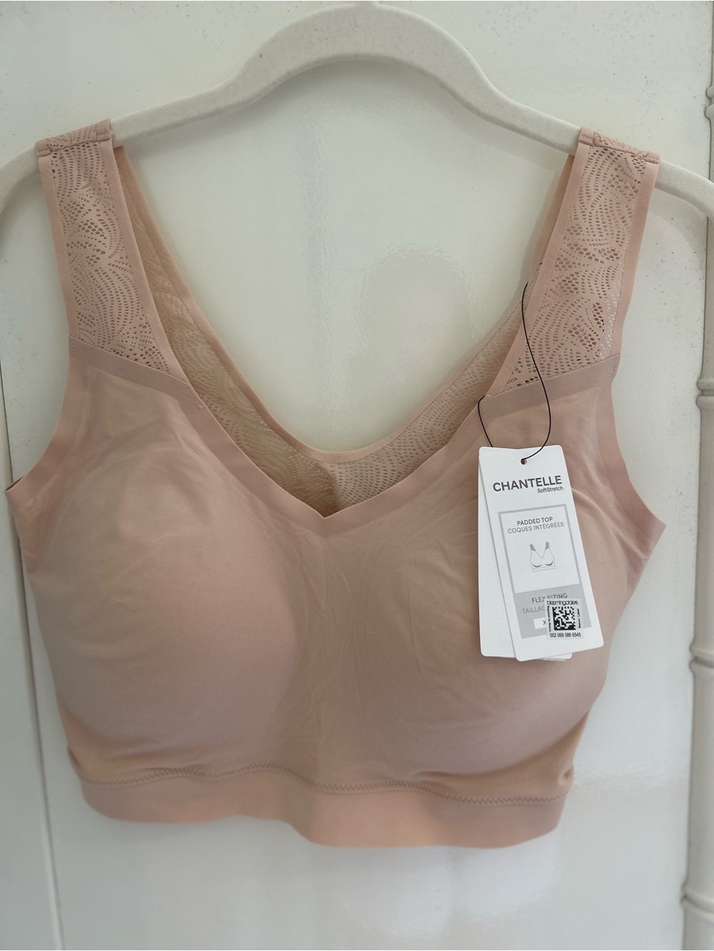 Chantelle Blush Lace-Edge Wireless Comfort Bra
